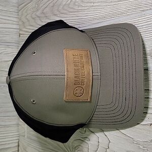 Black Rifle Coffee Company Snapback Hat Leather Patch NWT